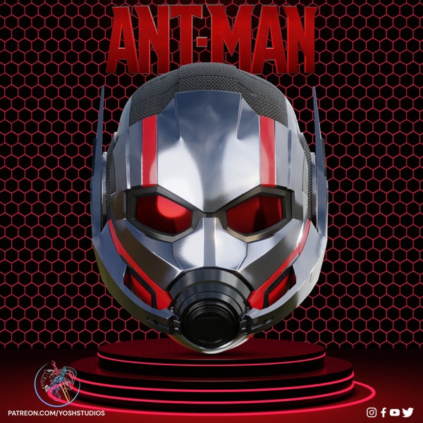 Fichier STL d'impression 3D du casque Quantumania Ant Man 3