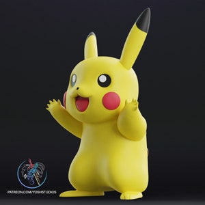 Life Sized Pikachu 3D Print File STL - Etsy