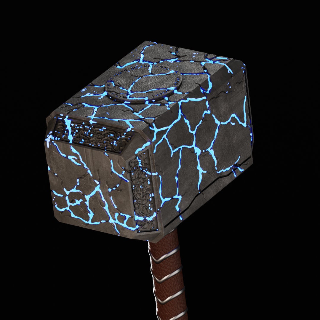Mighty Lady Thor Cracked Hammer Mjolnir 3D FILE STL Etsy Australia
