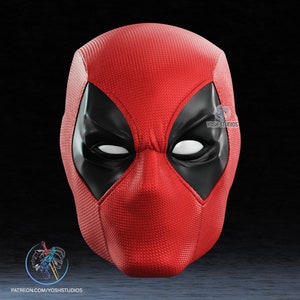 Comic Deadpool Mask 3D Print File STL