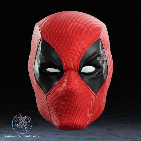 Comic Deadpool Mask 3D Print File STL