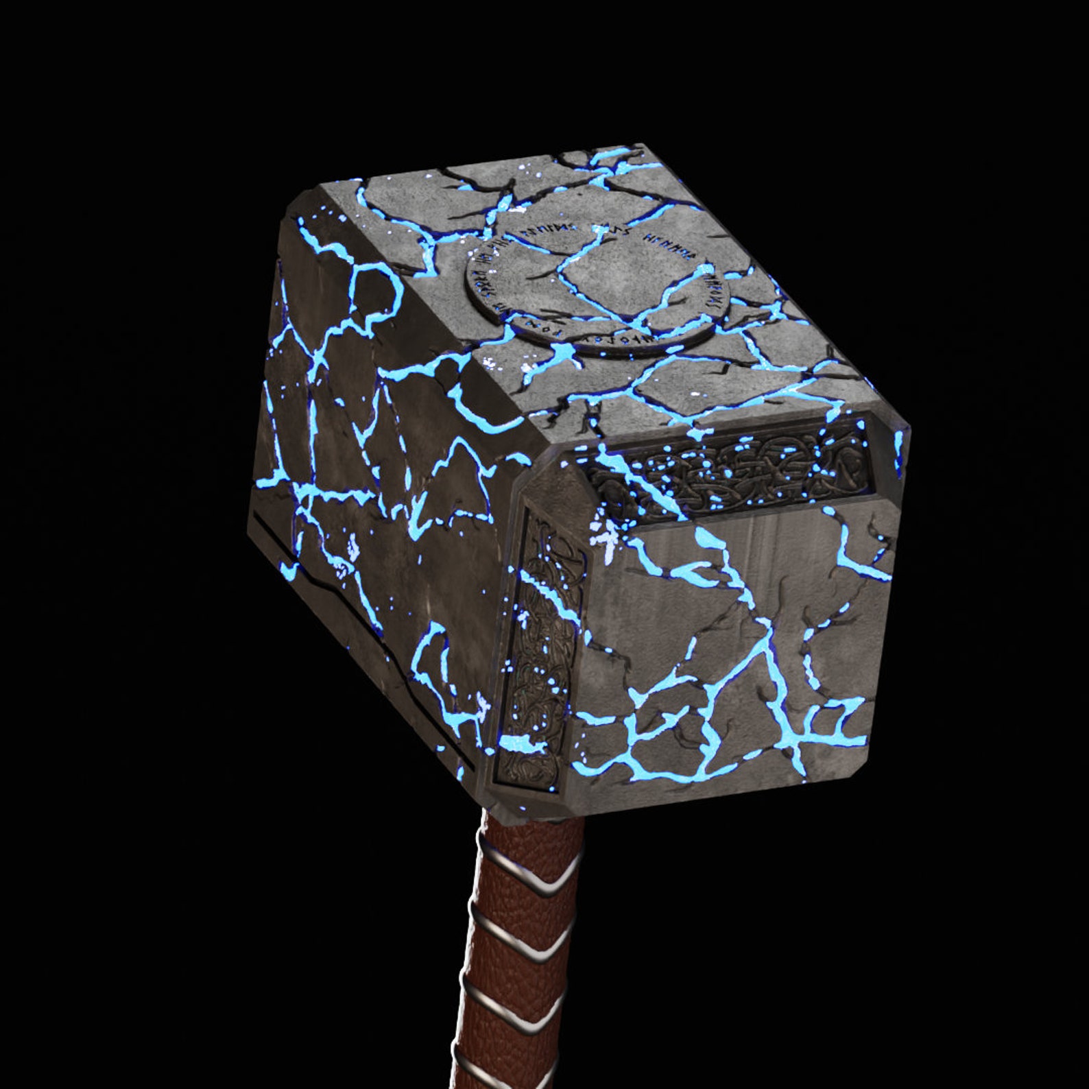 Mighty Lady Thor Cracked Hammer Mjolnir 3D FILE STL Etsy