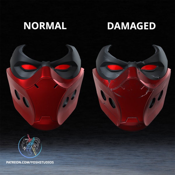 Red Hood Outlaw Mask 3D Print File STL