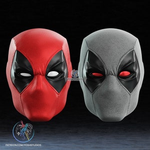 Máscara de Deadpool cómico Archivo de impresión 3D STL imagen 8