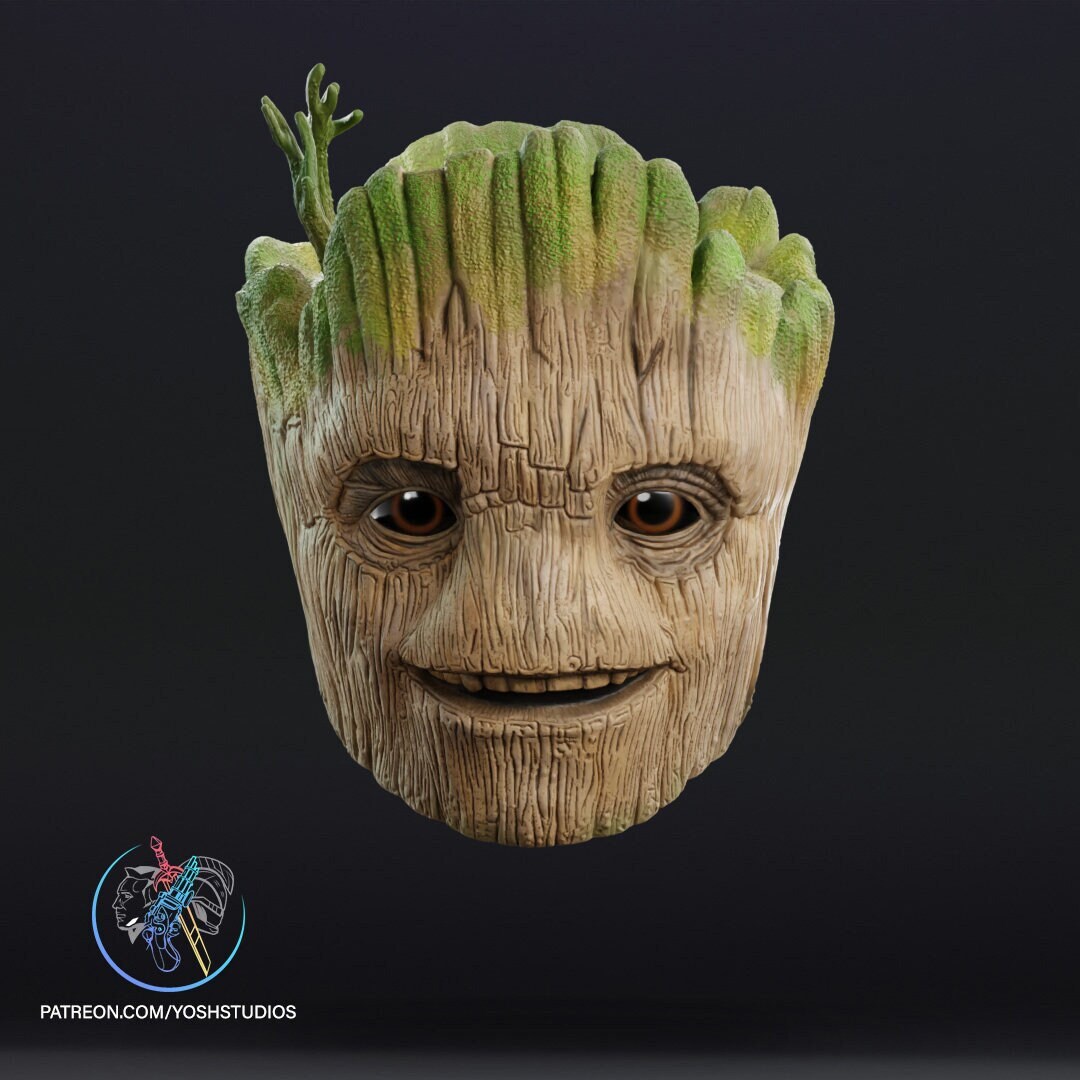 STL-Datei Baby Groot mit Geschenk 👶 kostenlos・3D-druckbares