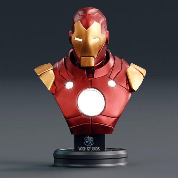 Iron Man Model 70 Bust 3d Print File STL - Etsy