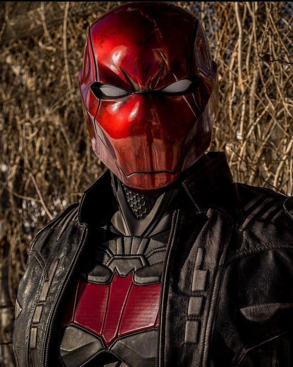 Red Hood Rebirth Helmet Cosplay Mask Prop Diy Etsy Finland