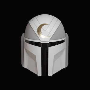 Moondalorian Helmet 3D File STL Mandalorian Moon Knight