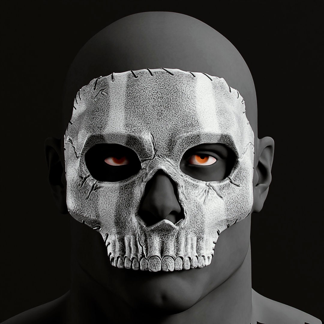 STL file Ghost Operator Mace Mask - Call of Duty - Modern Warfare 2 -  WARZONE - STL model 3D print file 👻・3D printer model to download・Cults