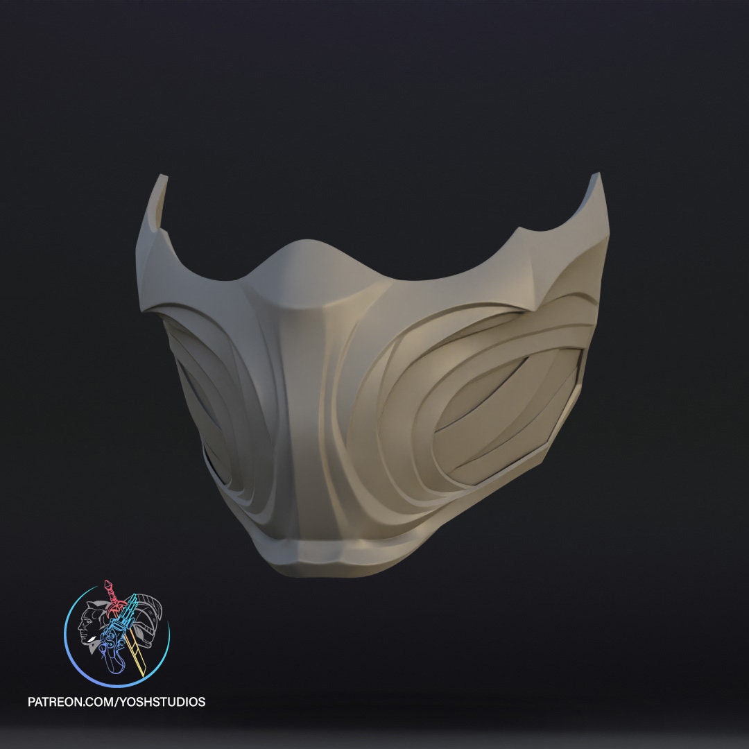 STL file Mortal Kombat 1 Scorpion Mask 2023 🦂・3D printing design