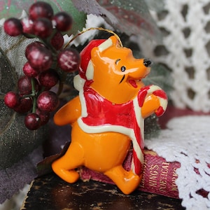 70&#39;s Winnie the Pooh Christmas Ornament, Walt Disney Ornament, Winnie the Pooh Collector Keepsake Ornament Gift Christmas Tree Holiday Decor