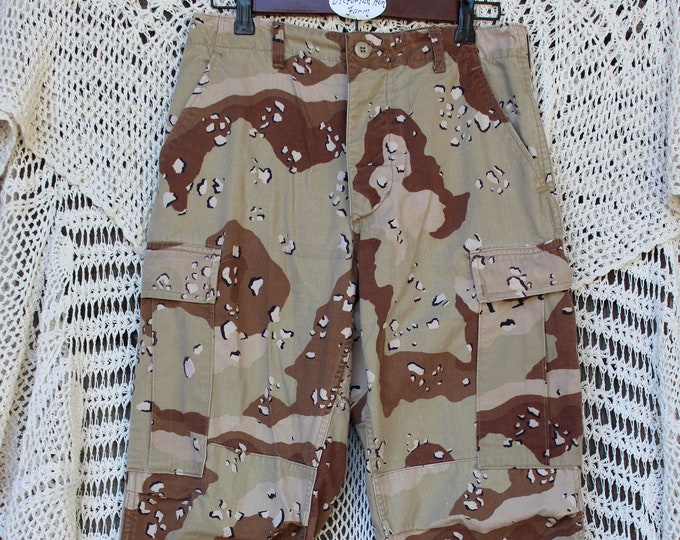 Men's Desert Camo Cargo Pants VINTG Original Military Etsy