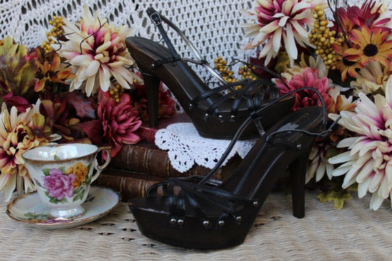 Tall hotsell strappy heels