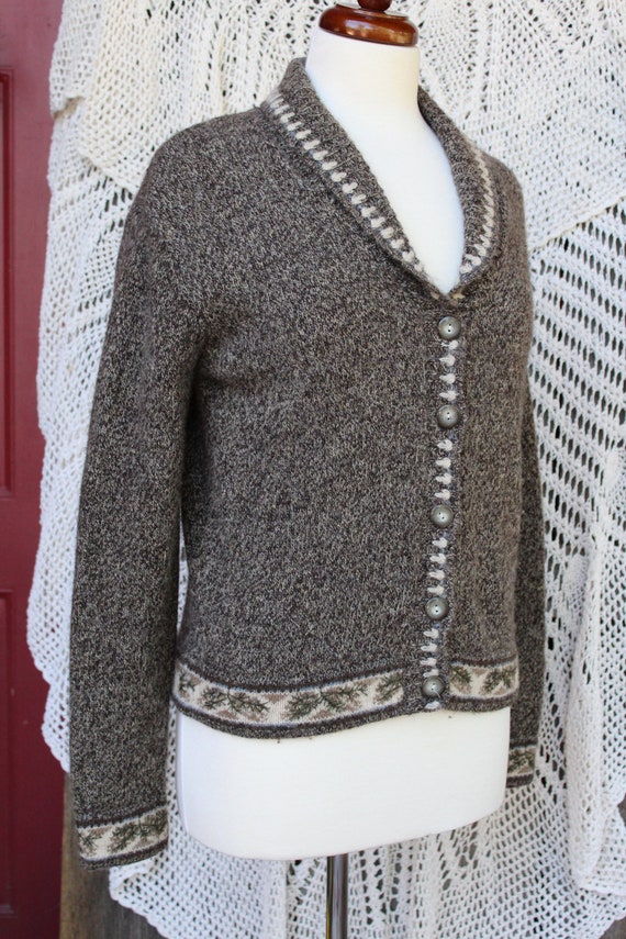 Ladies Woolrich Button Cardigan Sweater / Earthy … - image 10