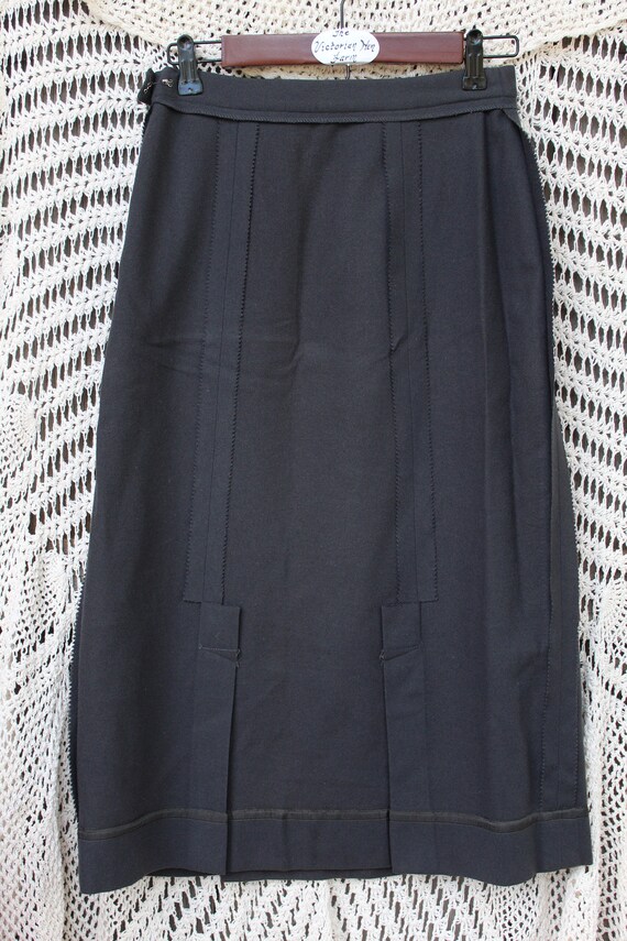 Ladies 70's Pendleton Dark Steel Gray Wool Long P… - image 8