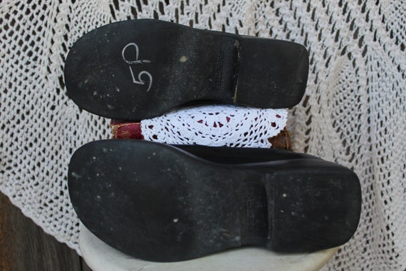 Ladies Comfy Black Platform Slip-On Loafer's - image 2