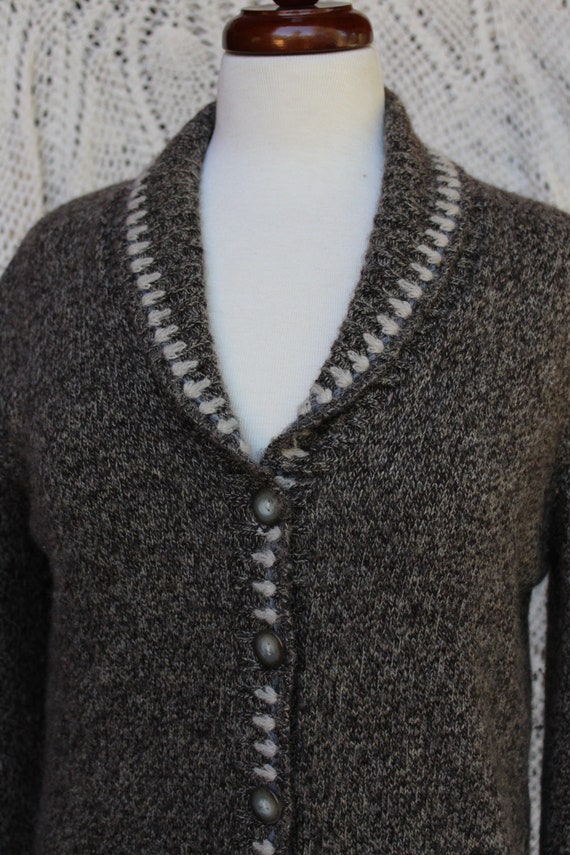 Ladies Woolrich Button Cardigan Sweater / Earthy … - image 2