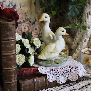 Home Interior Signed Masterpiece Porcelain Duck Figurine