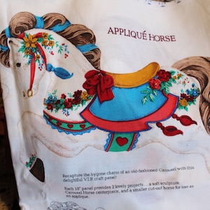 Carousel Horse Panel / Soft Sculpture / Horse Applique&#39;