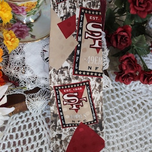 Vintage SF 49er&#39;s Silk Tie Gift/90&#39;S Rm Sport Made In USA Team NFL Collection Neckwear Tie Gift/Sports Fan Suit Tie Neckwear Gift For Him