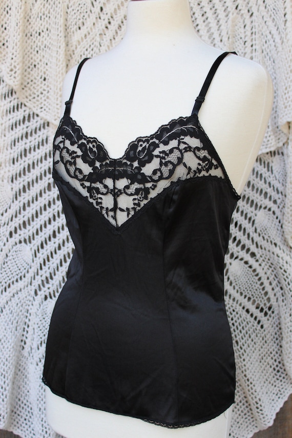 Ladies Vintage Silky and Sexy Black Lacey Lingerie