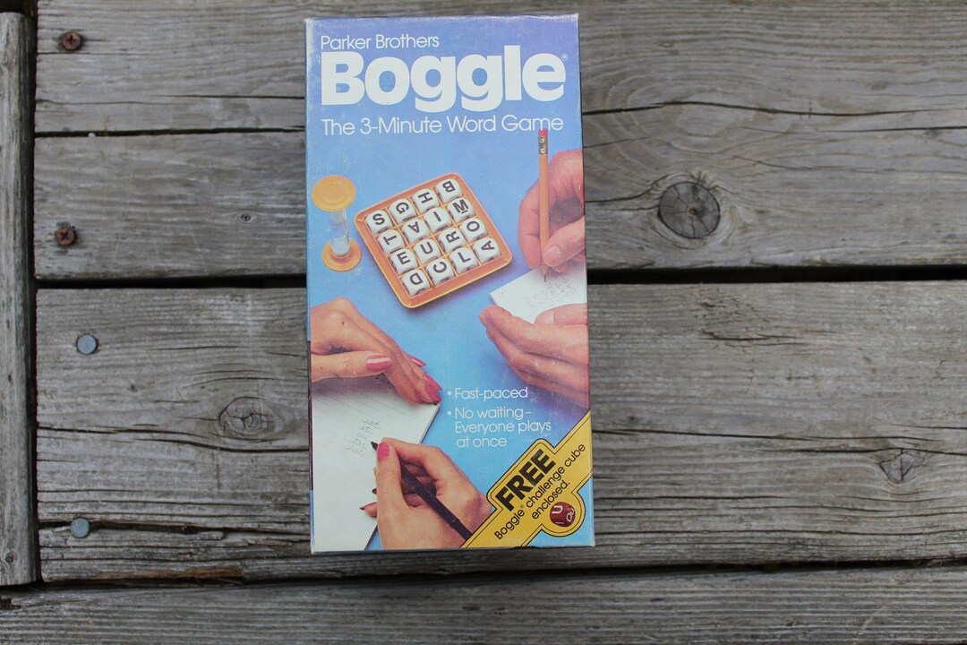 Parker Brothers BOGGLE Word Game / 1983 Edition 3-minute Fast Paced ...