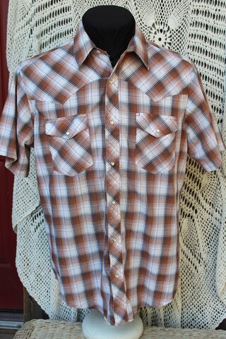 Wrangler Camicia Uomo Grandi E Alte Maniche Corte A Quadri - Casual Oxford In Cotone Leggero (Blu, Verde, Rossa)