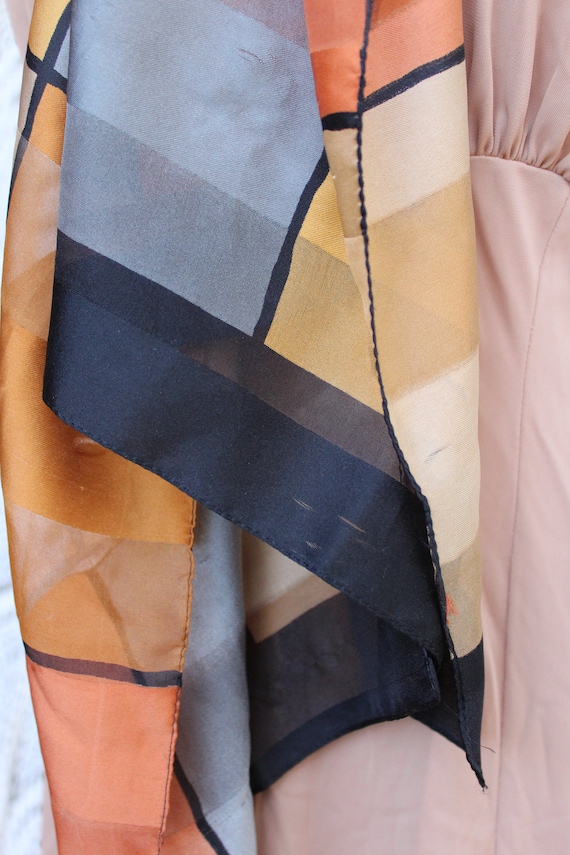 Bold, Colorful Colorblock Oblong Head, Neck Scarf… - image 2