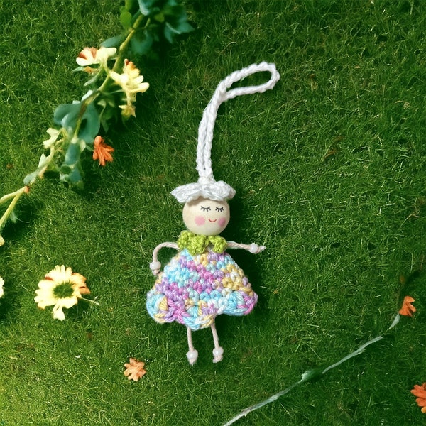 Little flower girl crochet pattern