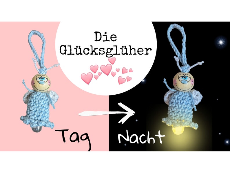 Lucky Glower Crochet Pattern, German image 1