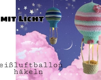 Hot air balloon crochet pattern