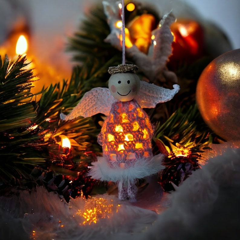 Guardian angel with light crochet pattern image 3