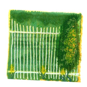Digital Art, &quot;Spring Fence&quot;