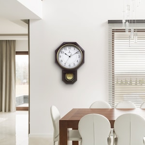 Eight Day Spring Wound Pendulum Clock With Key- Table or Eight Day Spring Wound Pendulum Clock With Key- Table or