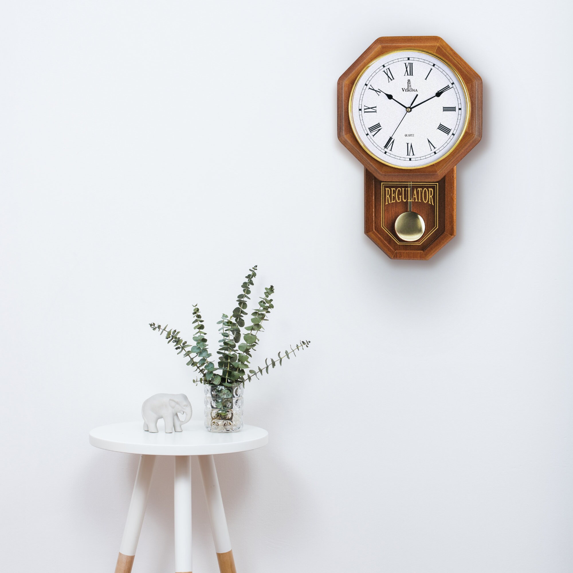 Pendulum Wall Clock Decorative Wood Wall Clock With Pendulum