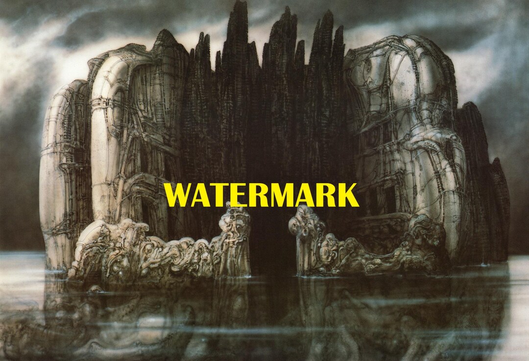 HR GIGER Alien Romulus Island of Death Biomechanical Occult Devil Wicca ...