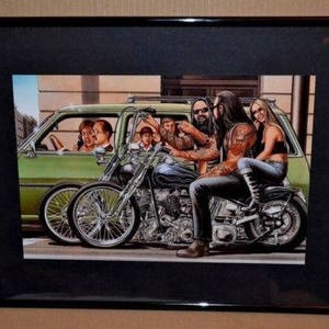 David Mann Motorcycle Biker Easyriders Centerfold Art Poster Print