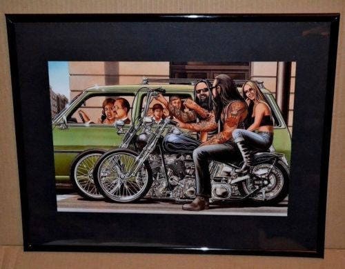 David Mann Motorcycle Art - Etsy