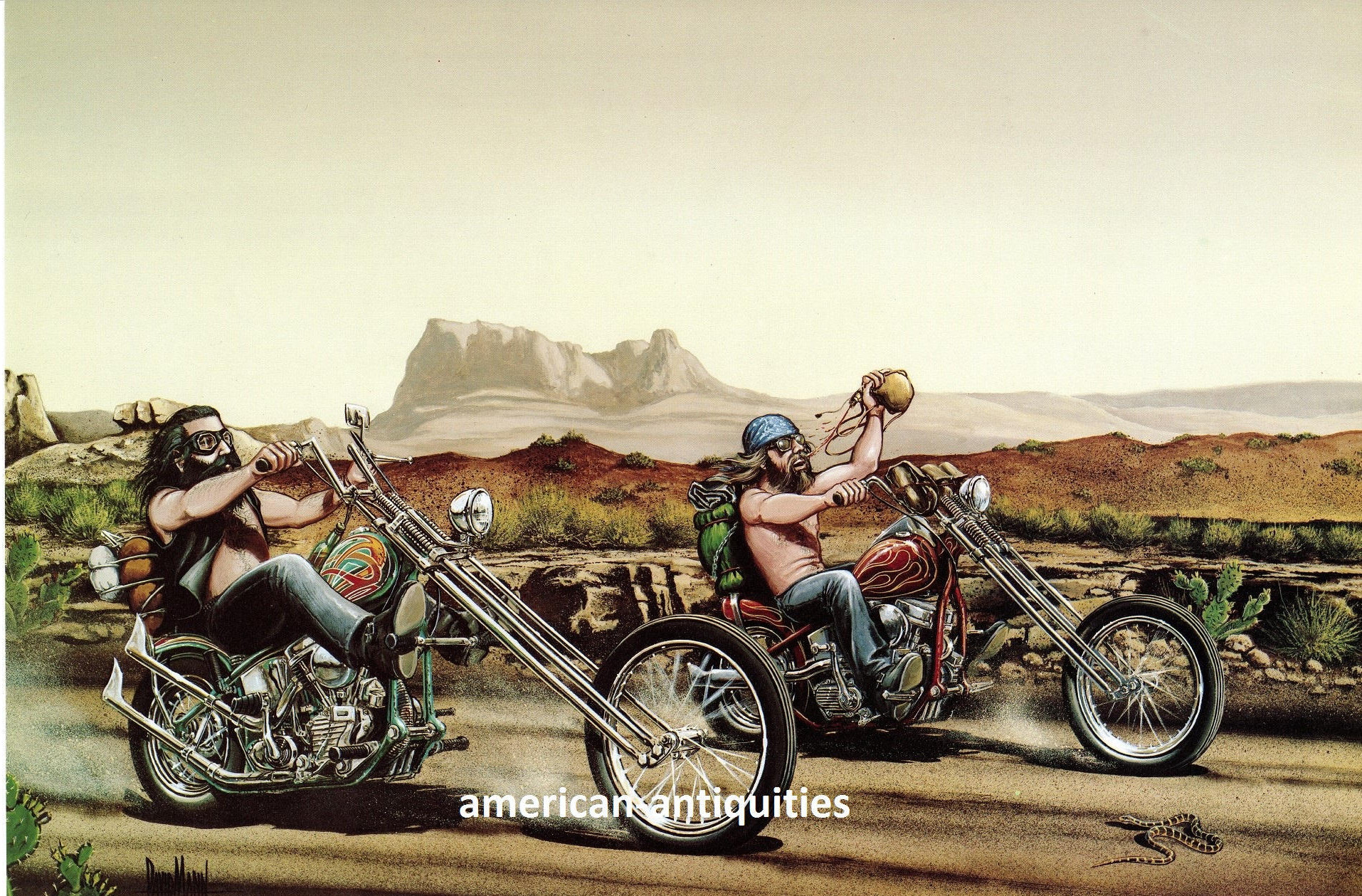 David Mann Harley Davidson Motorcycle Biker Easyriders Centerfold