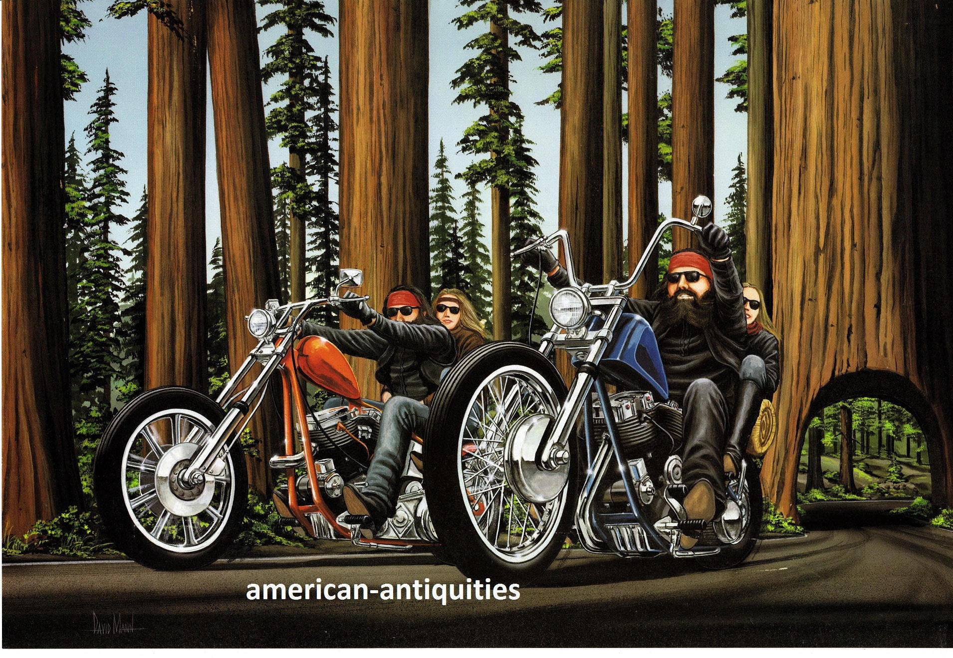 David Mann Harley Davidson Motorcycle Biker Easyriders Centerfold