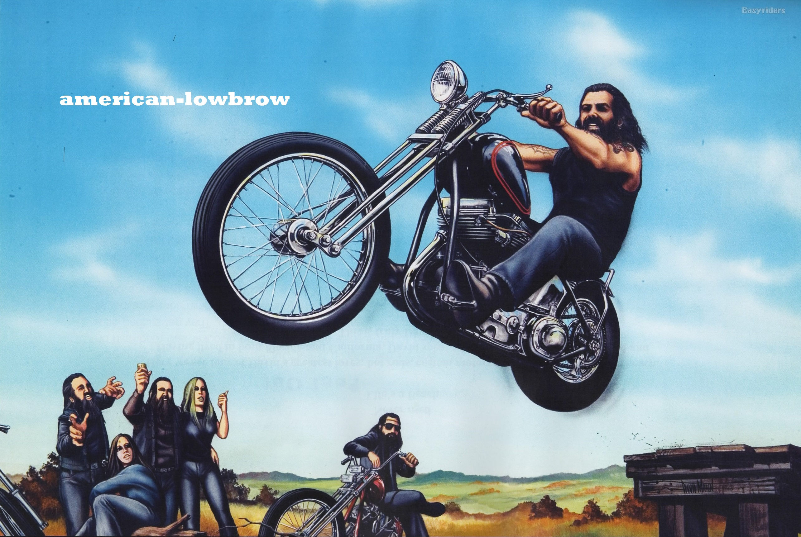 David Mann Motorcycle Biker Easyriders Centerfold Art Poster | Etsy