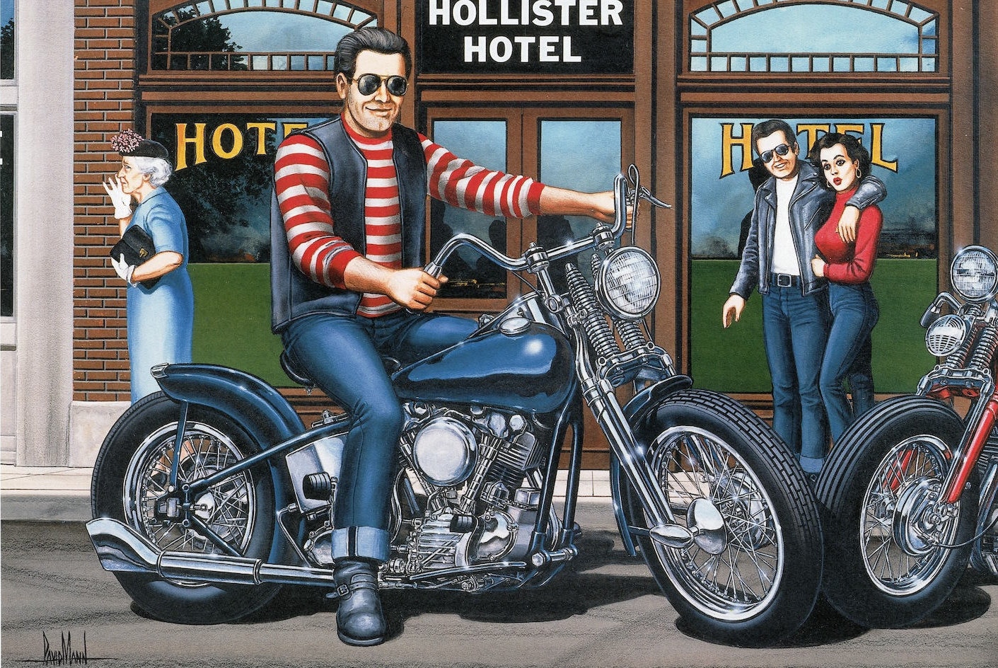 David Mann Motorcycle Biker Easyriders Centerfold Art Poster | Etsy