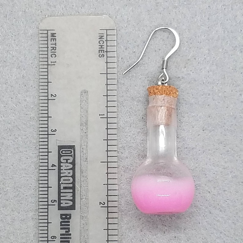 Test Tube Earrings Beaker Earring Science Teacher Gift Etsy