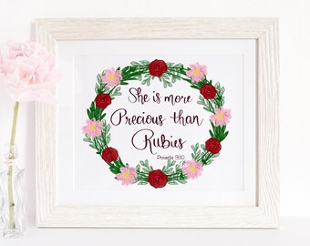 More Precious Than Rubies - Etsy