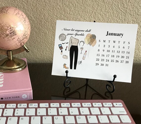 2023 Fashion Art Desk Calendar Beauty Makeup Motivation - Etsy