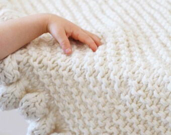 Aran Cot Blanket