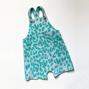 Summer Overalls, Graphic Printed Kids Dungarees,Toddler Overalls, Kids Overalls, Kids Clothes, Baby Clothes, Cotton Dungarees, Unisex Romper