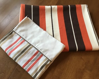 70s striped sheet | Etsy Wabasso 1970s Striped Pillowcases