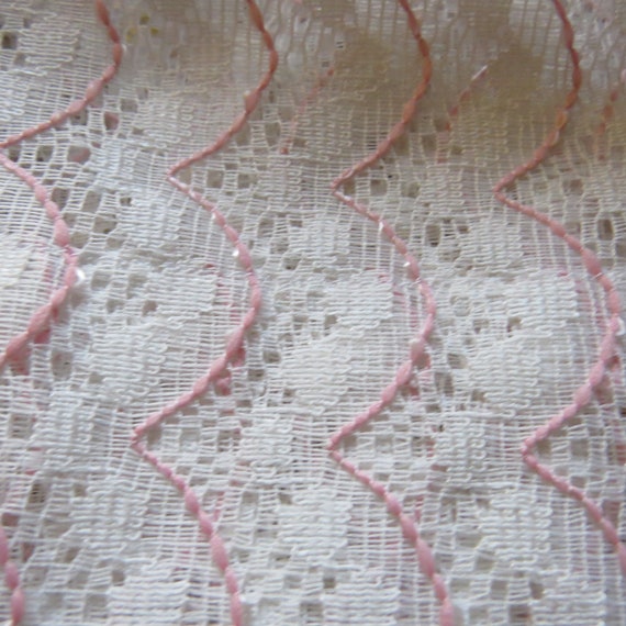 Set Of Two Vintage Net Open Weave Curtain Panels White With Etsy