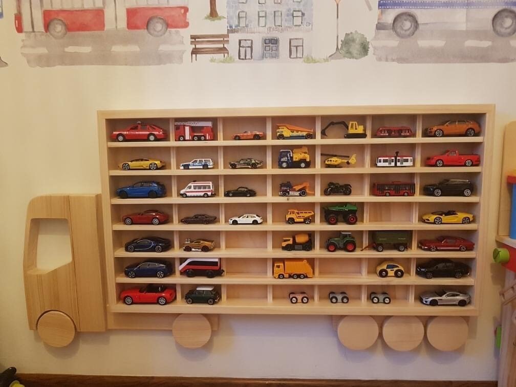 Toy Car Storage 20-100 Sections, Shelf, Garage for Hot Wheels